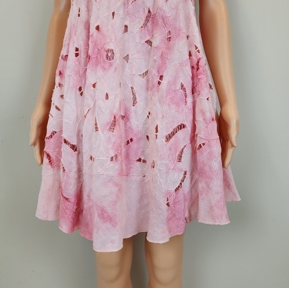 Free People Sleeveless  Eyelet Mini Dress - Picture 6 of 10